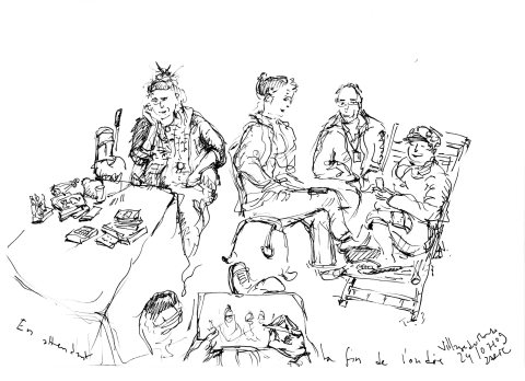 en attendant la fin de l'ondée