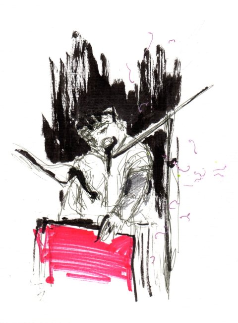 Chris Garneau et son drôle d'instrument