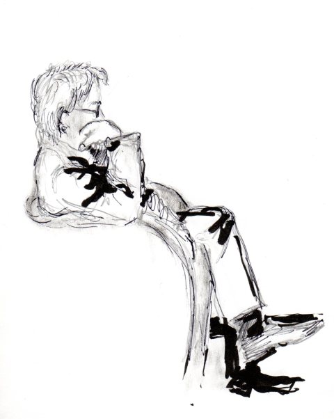 instant d'extrême concentration dans le salon réservé