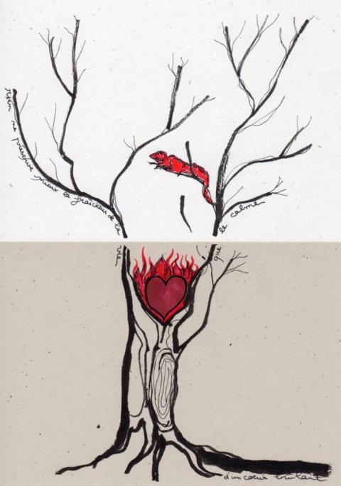 dessin rencontre au coeur ardent par Kajan