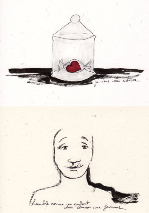 dessin rencontre au coeur tendre par Kajan