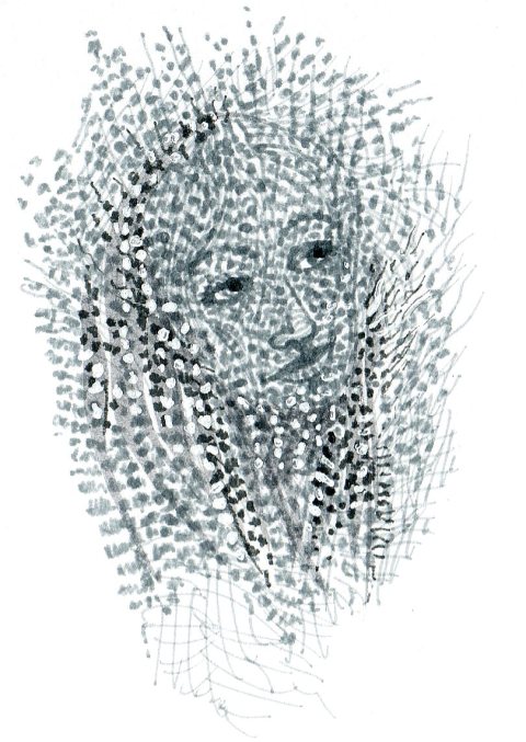 visage vibratoire par Kajan