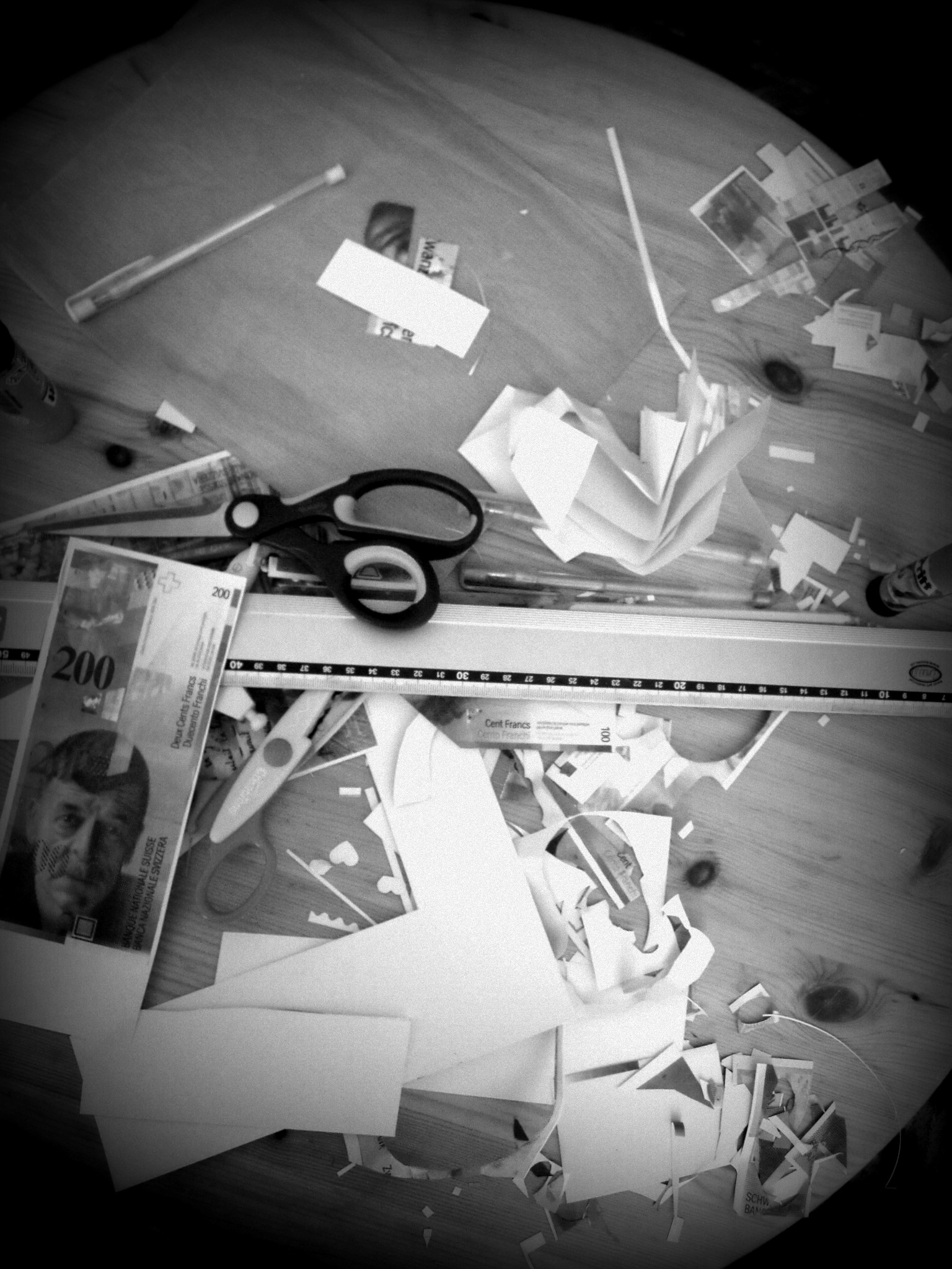 la table à découper...