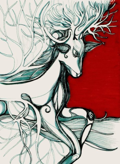 cerf volcanique par Kajan(c)