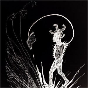 dessin rencontre par Kajan© 24.10.2015 négatif détail 1